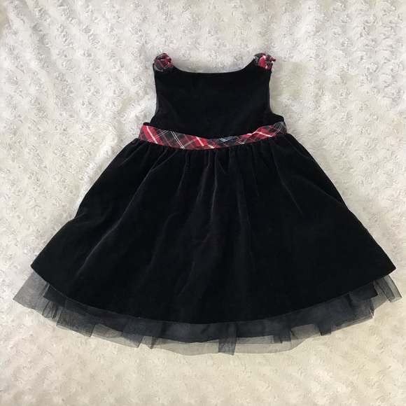 Gymboree Other - Gymboree Black Dress Red Plaid 6-12 Months Holiday